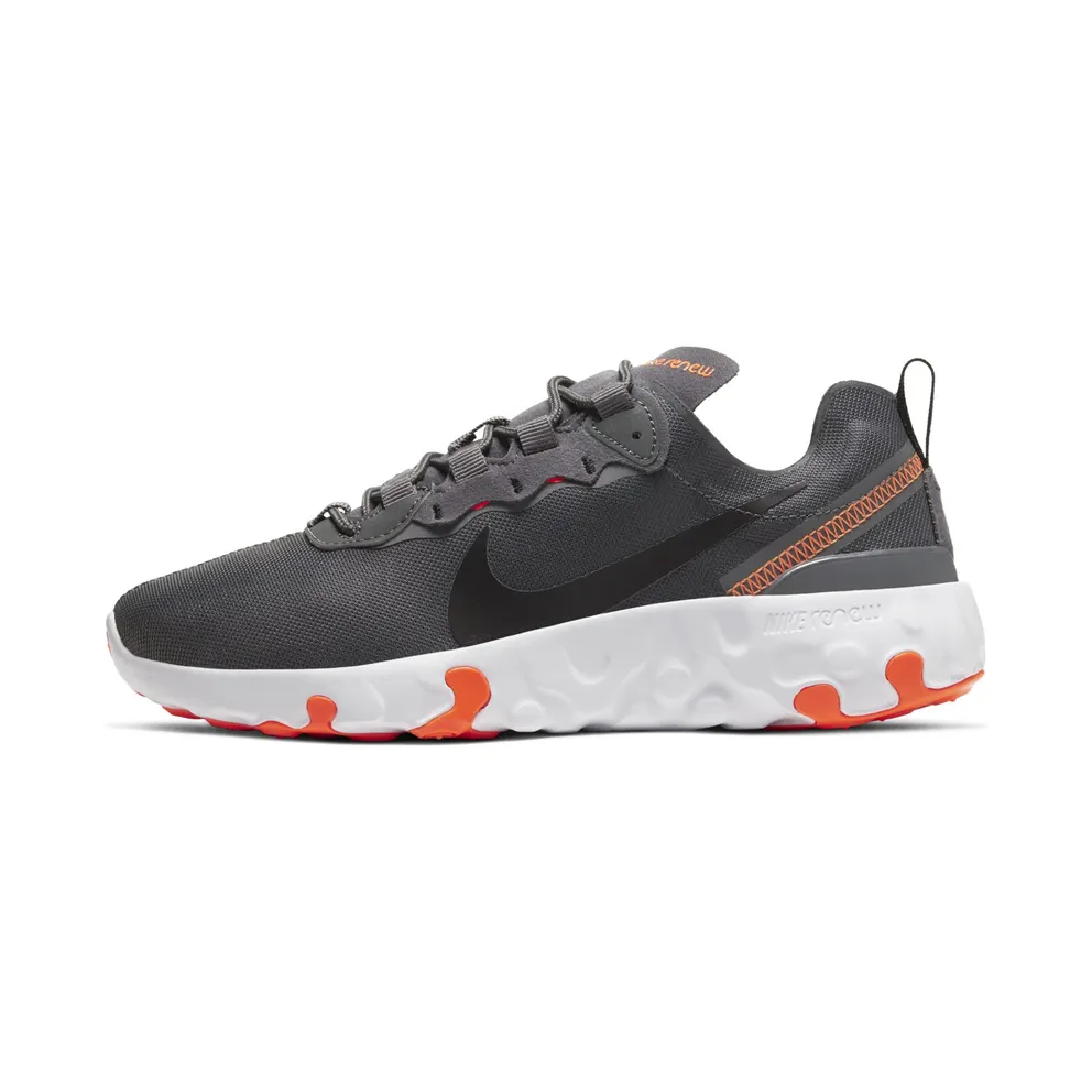 Nike Renew Element 55 “Iron Grey / Total Orange / White / Black” (CZ4200-001)