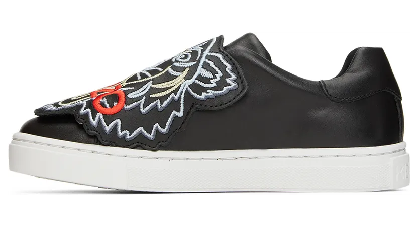 Kenzo Kids Black & Red Tiger Sneakers (K59039) (3)