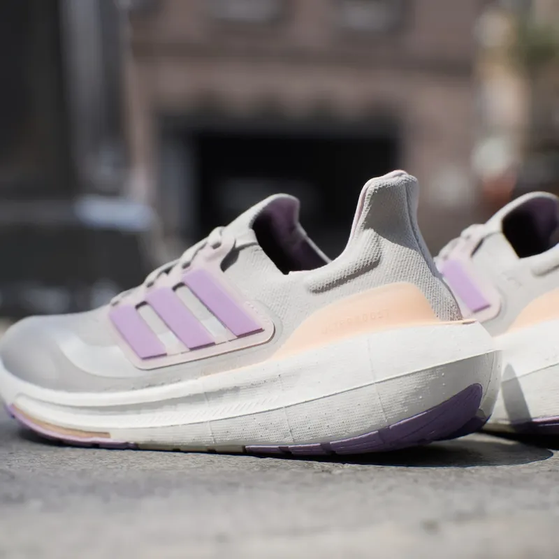adidas Ultra Boost Light Grey Violet Fusion Acid Orange (IE1762)