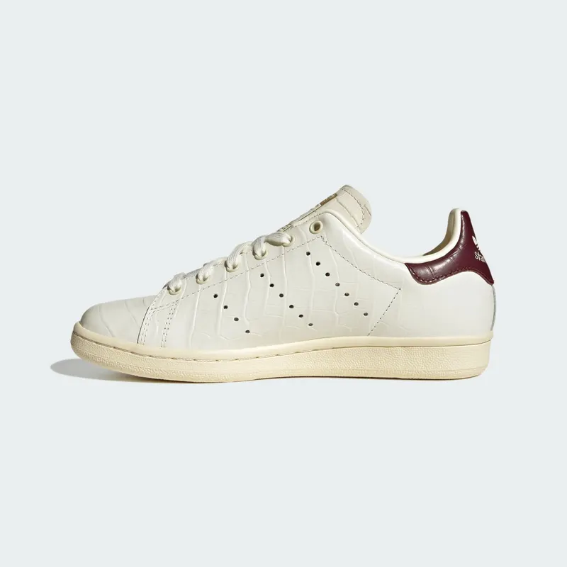 Adidas STAN SMITH 80s Off White / Off White / Maroon (LA1696)