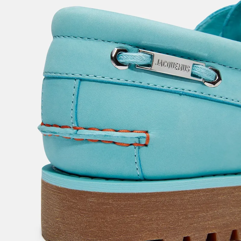 Timberland 3-Eye Classic Lug Boat Shoe Jacquemus Aqua Nubuck (TB0A6G7F-04V)