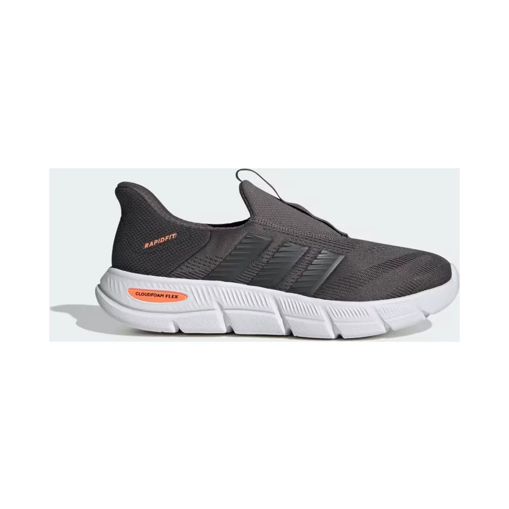 adidas Cloudfoam Flex Lounge Rapidfit “Charcoal / Carbon / Off White” (KK3488)