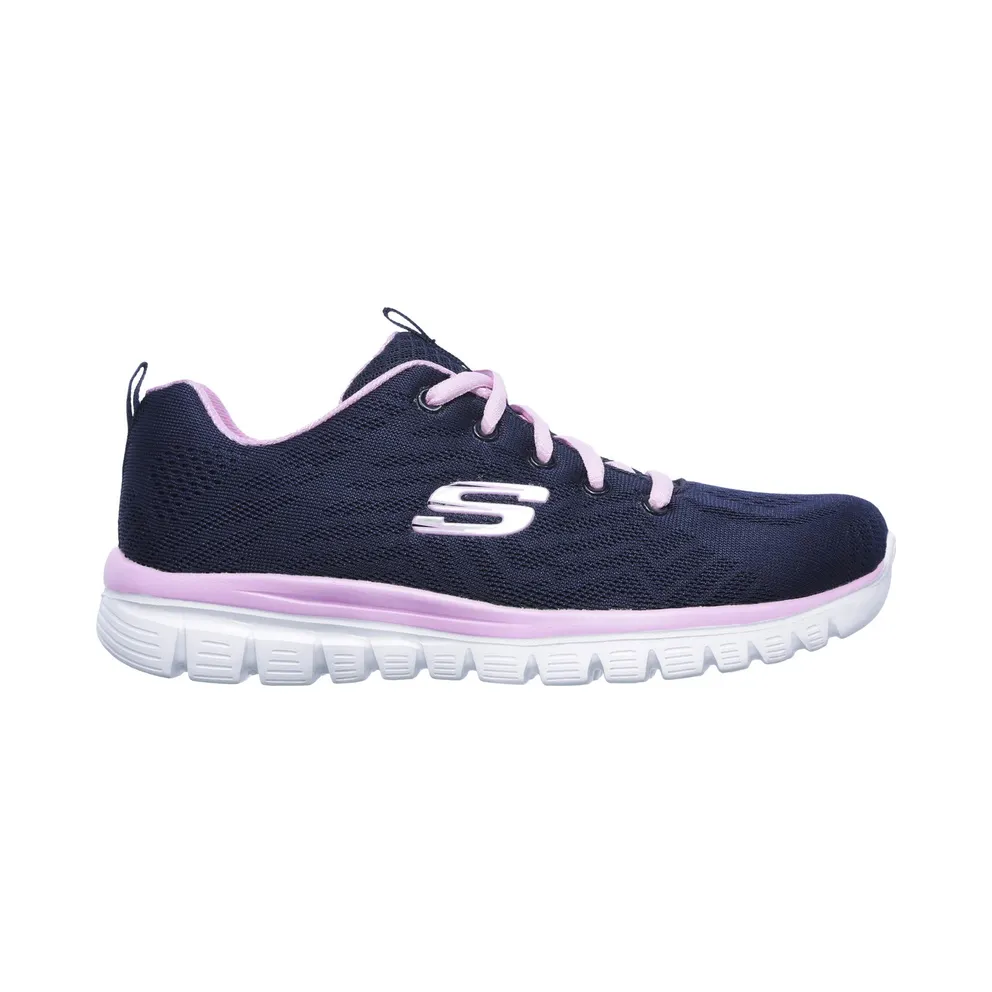 Skechers Graceful – Get Connected Sneaker Marine/Rosa