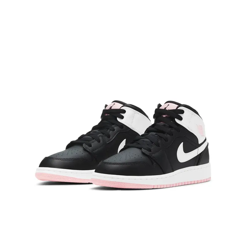 Jordan 1 Mid Arctic Pink Black (GS) Arctic Pink/Black-White (555112-061)