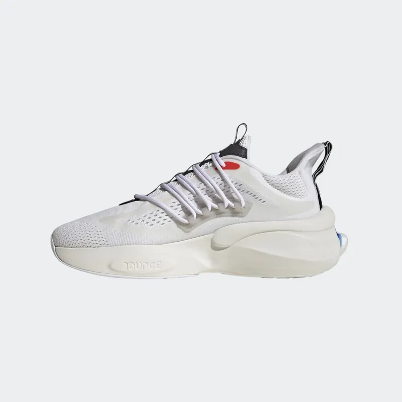 Adidas Alphaboost V1 Sustainable BOOST Lifestyle Running Cloud White / Blue Fusion / Bright Red (HP2757)