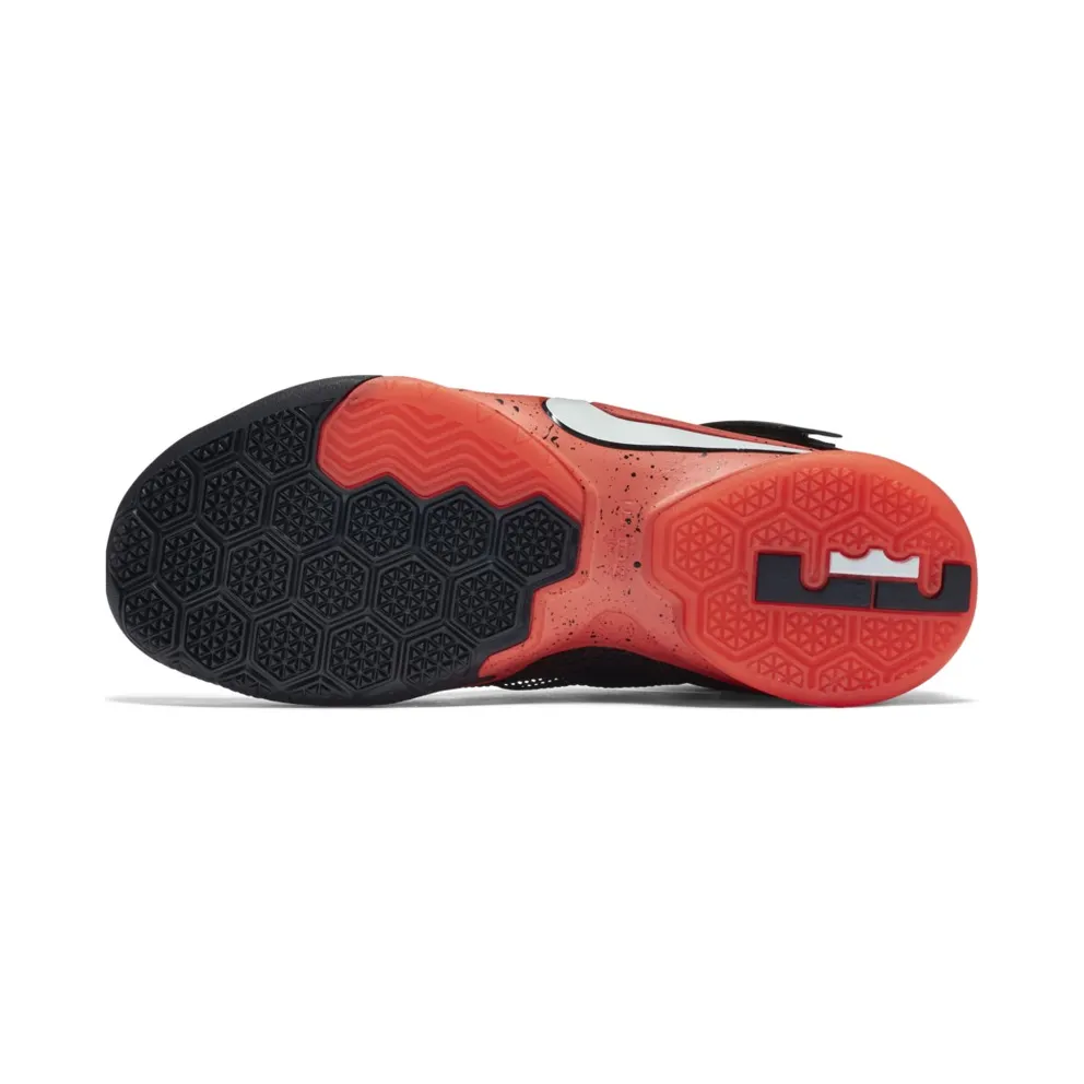 LeBron Soldier 9 Black/White-Bright Crimson (749490-016)