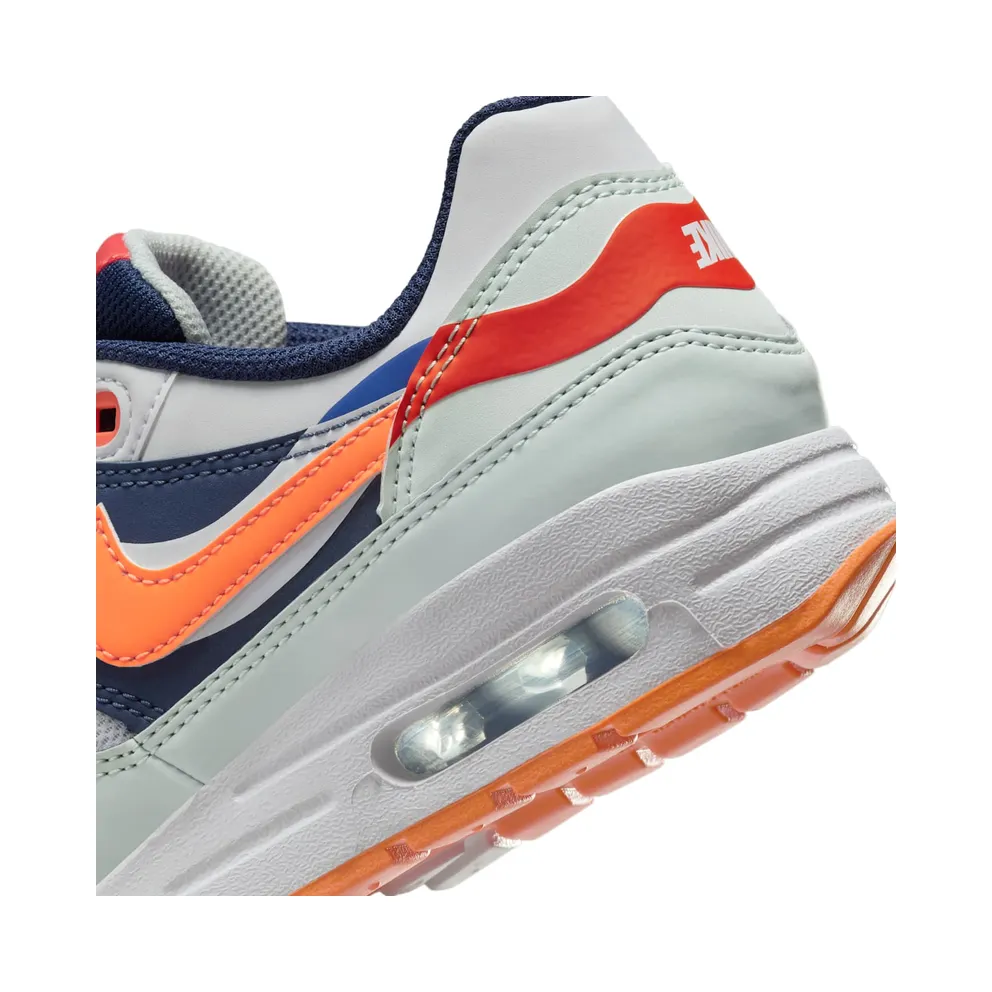 Nike Air Max 1 Light Silver/Midnight Navy/Astronomy Blue/Total Orange (FQ7407-001)