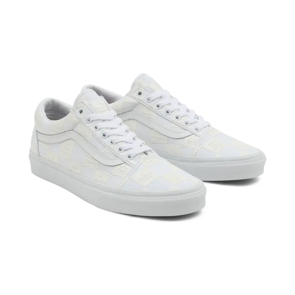 VANS Diy Checkerboard Old Skool Shoes White (VN0A5KRF8AX)