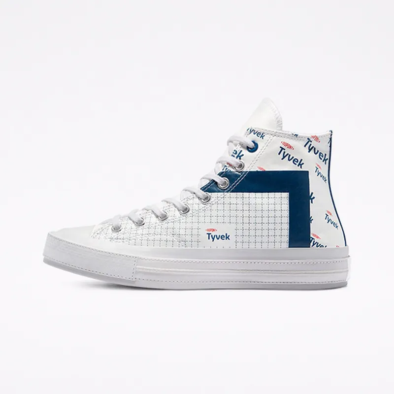 Converse Chuck 70 with Tyvek® High Top White/princess Blue/fiery Red (170061C)