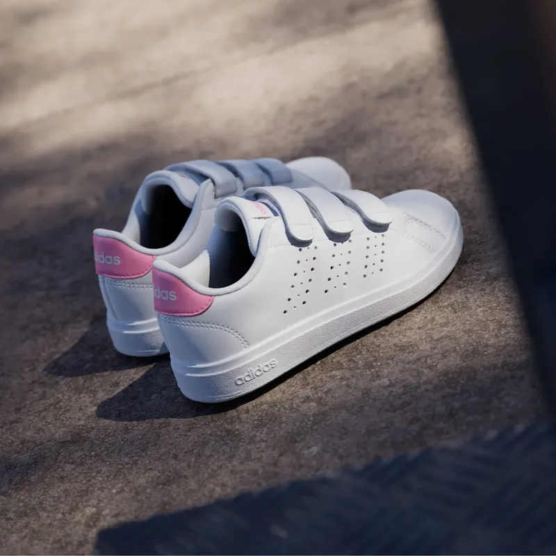Adidas Advantage Base 2.0 Kids Cloud White / Bliss Pink / Core Black (ID1305)