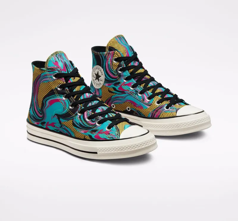 Converse Chuck 70 ’90s Marbled Goldtone/egret/washed Teal (A00421C)