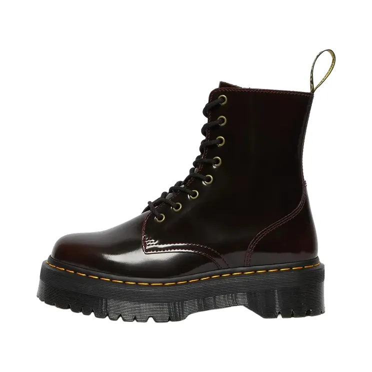 Dr Martens Jadon Arcadia Leather Platform Boots “Cherry Red Arcadia” (24764600)