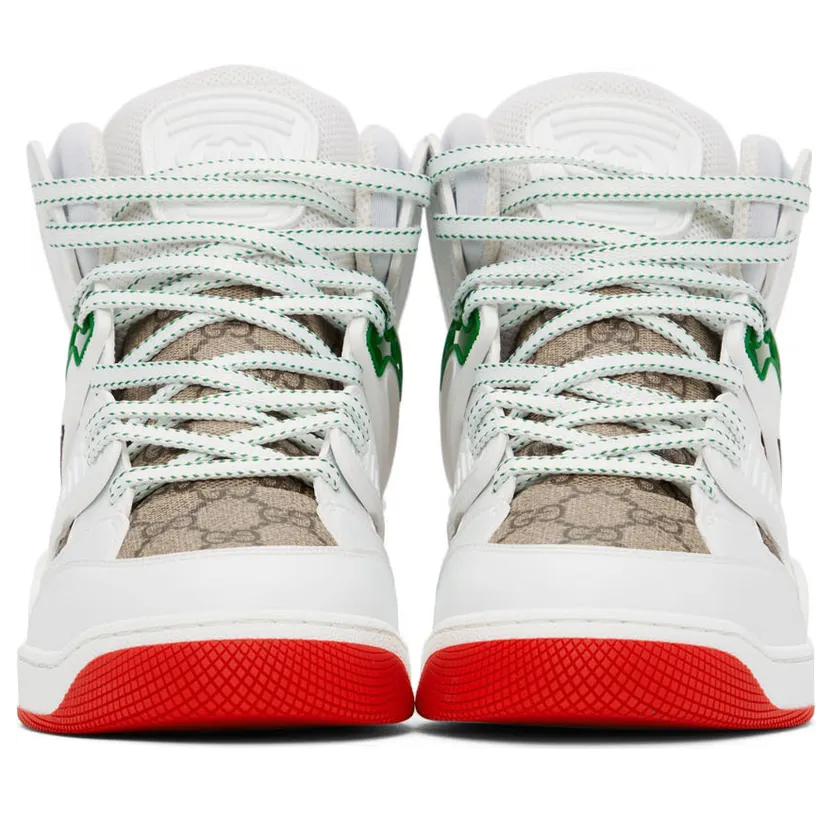 Gucci White ‘Gucci Basket’ Interlocking G Sneakers (673077 2SHG0) (2)