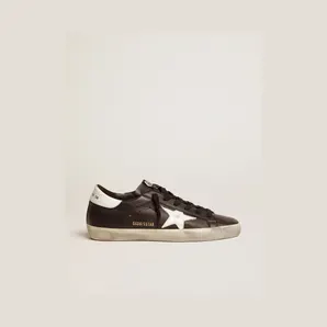 Golden Goose Super-Star Black White Leather (W) (GWF00101F00032180203)
