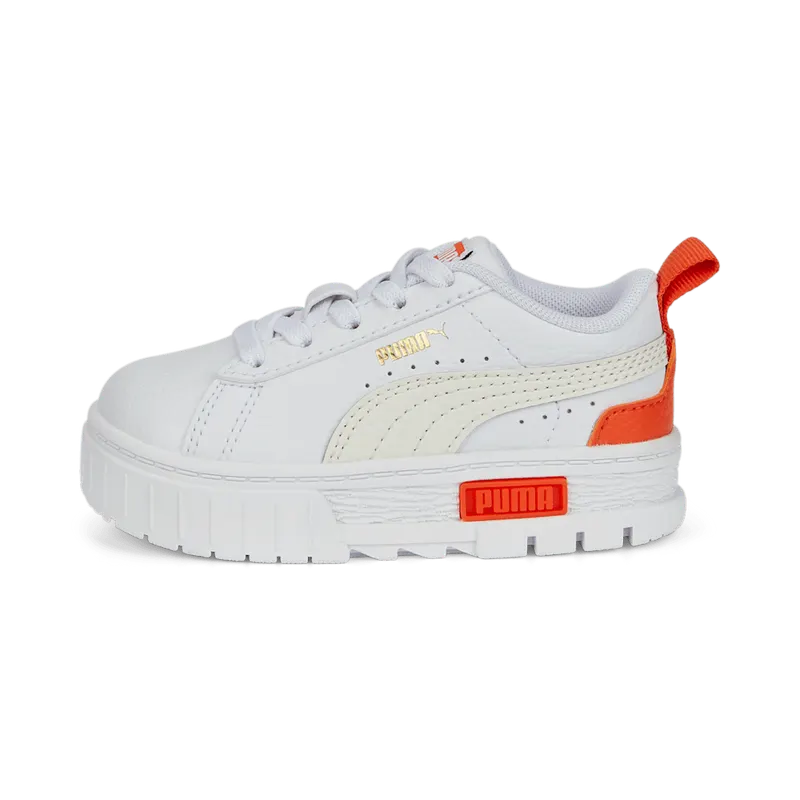 PUMA Mayze Lth Alternative Closure Babies’ White/Vaporous Gray (385686-06)