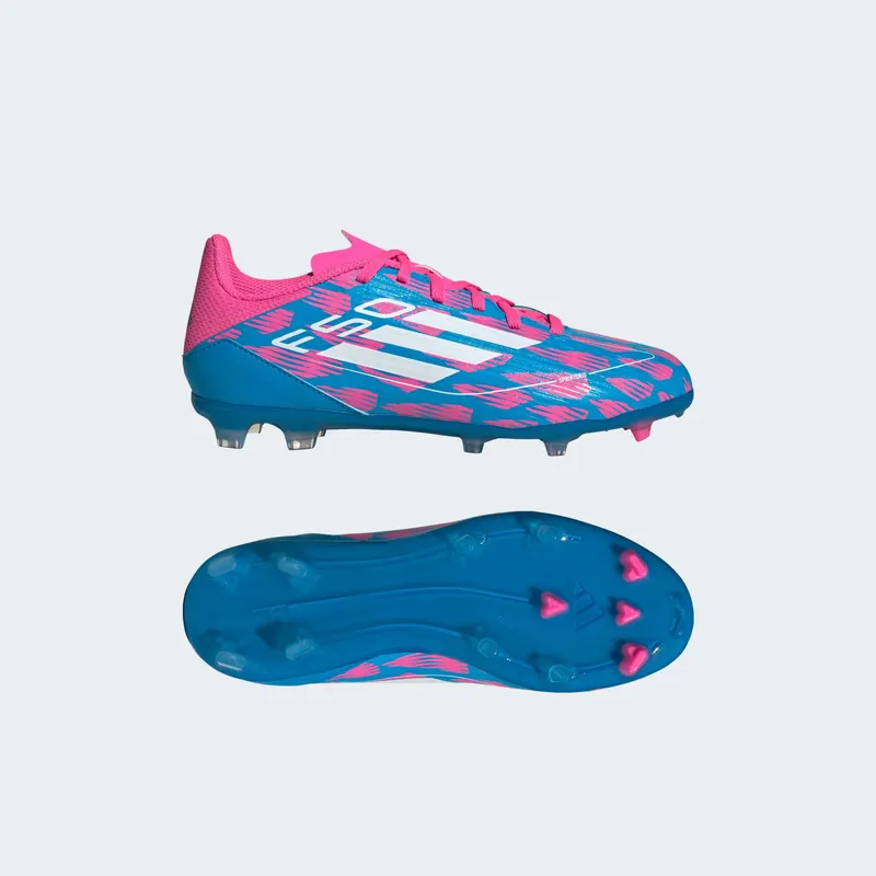 adidas F50 League Multi-Ground Solar Blue Cloud White Solar Pink (IF1365)