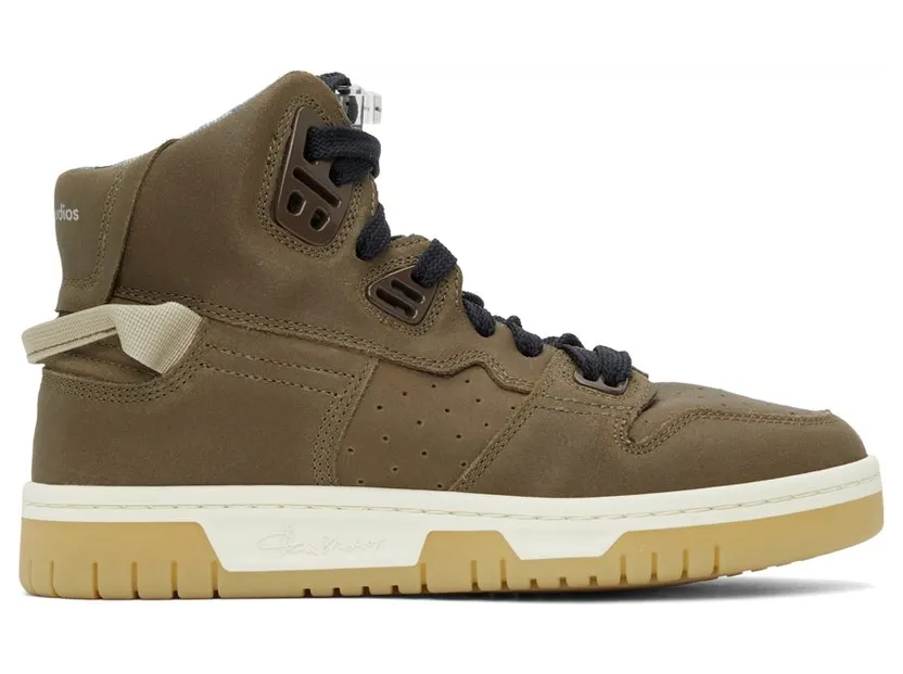 Acne Studios Brown Suede High-Top Sneakers (AD0410-)