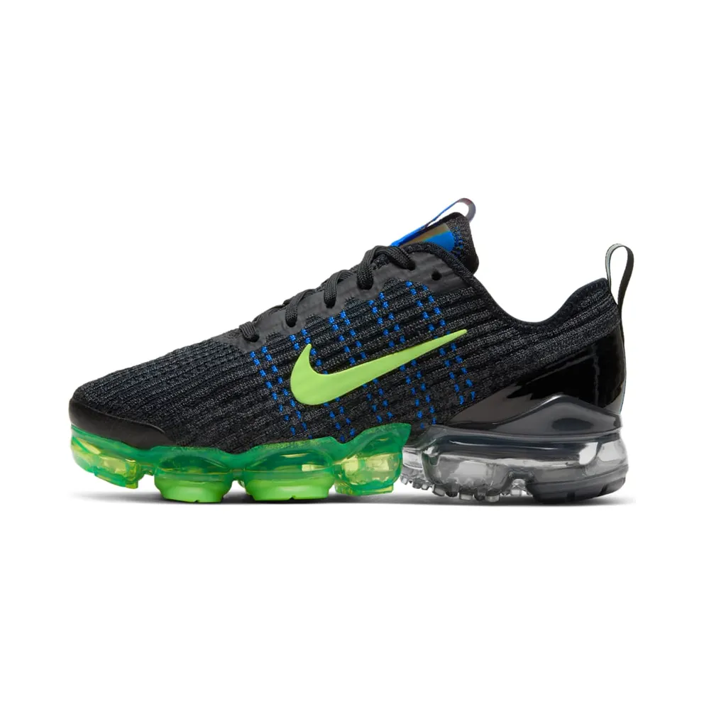 Nike Air VaporMax Flyknit 3 Black Blue Volt (GS)
