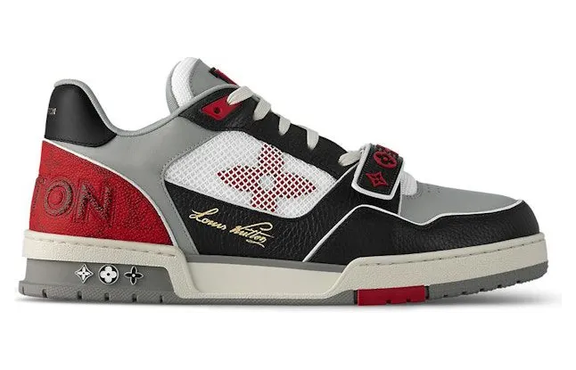 Louis Vuitton LV Trainer Red Grey Black (1AC4ZY)