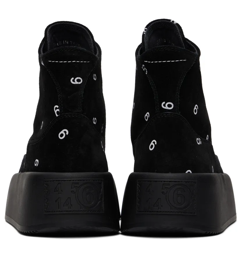 MM6 Maison Margiela Off-White 6 Platform High Sneakers (S59WS0180 PR667) (2)