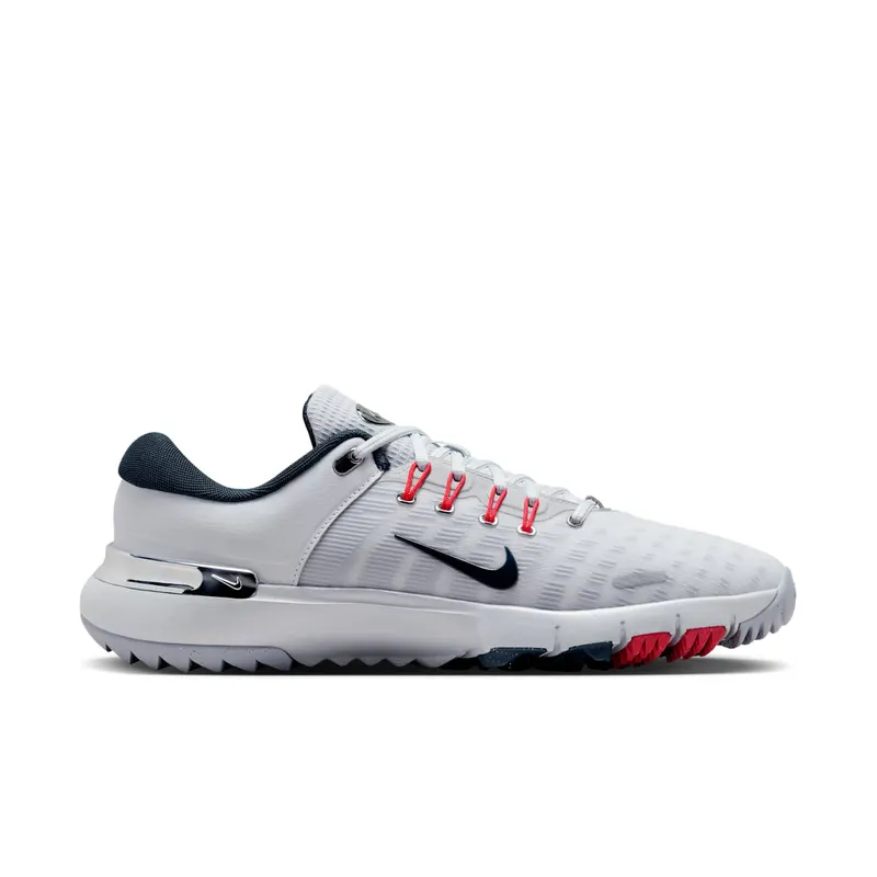 Nike Free Golf Pure Platinum Light Crimson Wolf Grey Armory Navy (FZ8795-001)