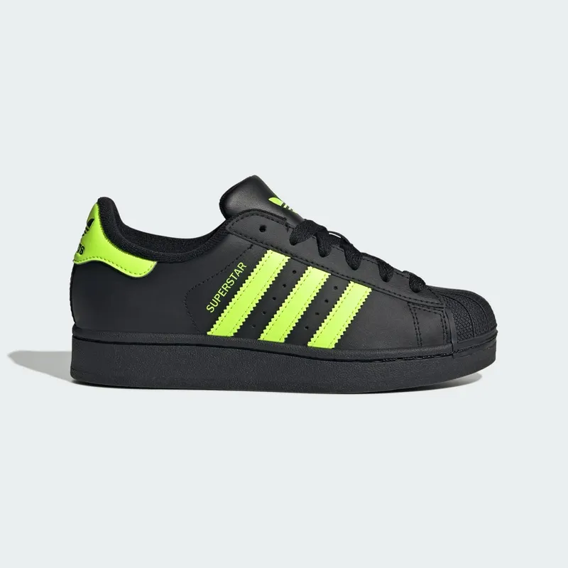 adidas Superstar II Core Black Signal Green (JR3831)