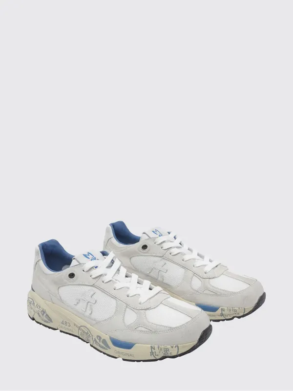 Premiata Mase Suede and Mesh Sneakers White (MASE8019)