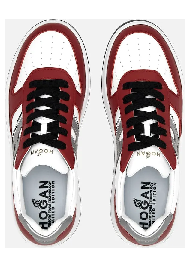 Sneakers Hogan H630 White Red (HXM6300EU53OI50PD9) (3)