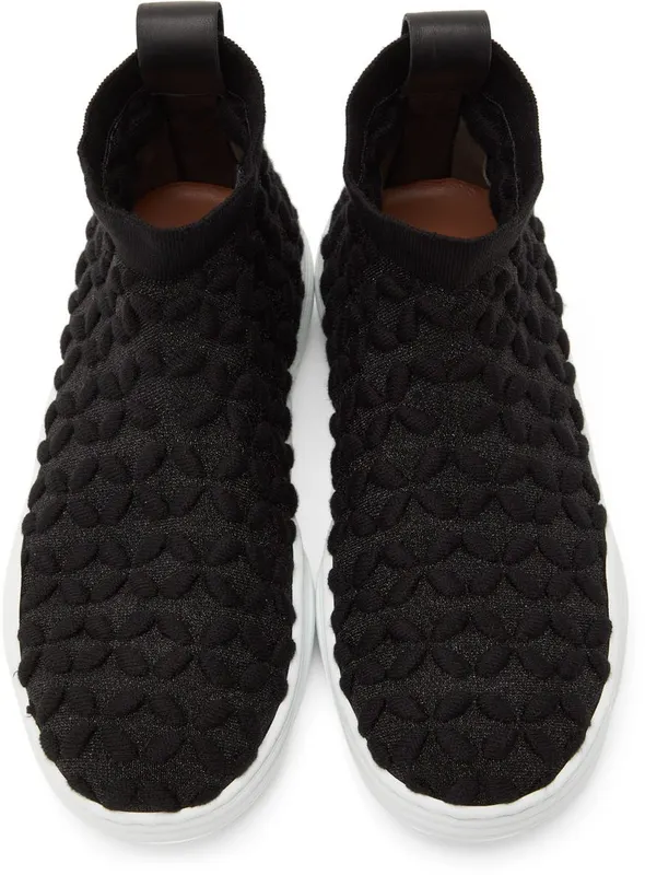 Alaïa Black Sock Sneaker 999 Black (AA3T011TK003)