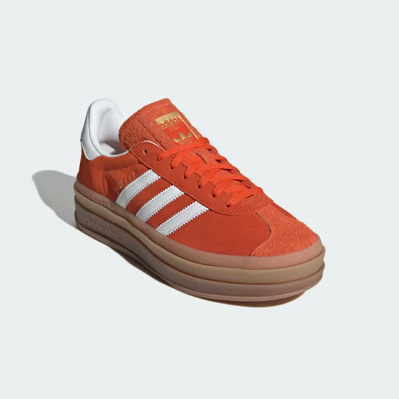adidas Gazelle Collegiate Orange / Cloud White / Gold Metallic (IG8672)