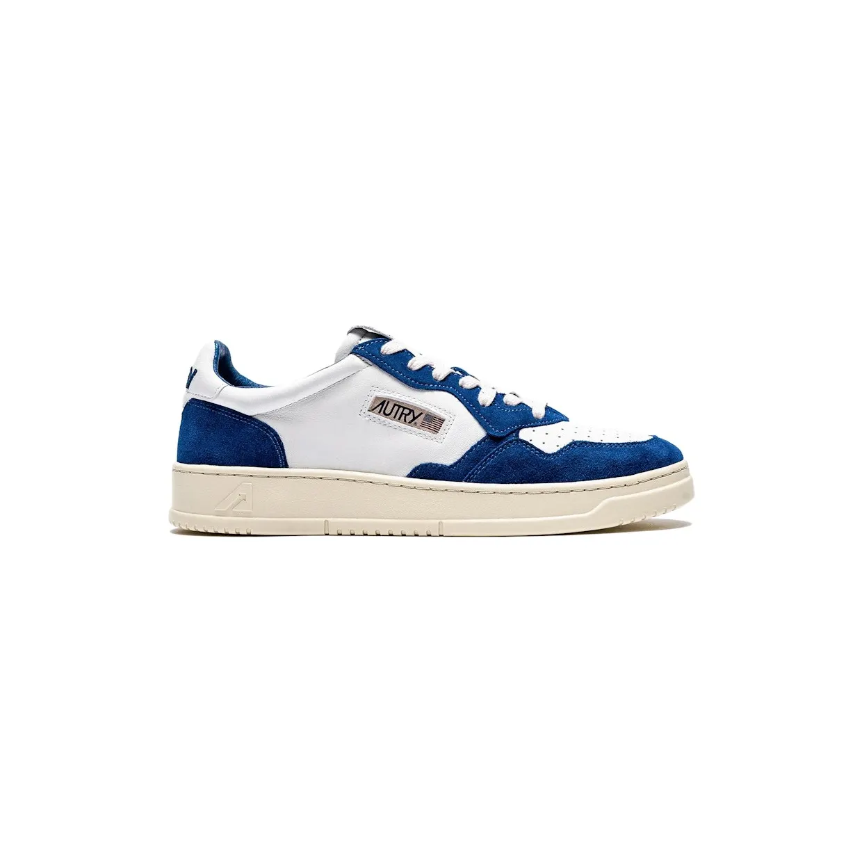 Autry Open Leather Low White Academy Blue (AOLM-CE16)