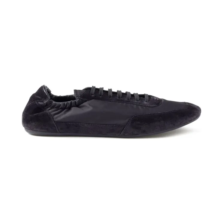 Prada Collapse Re-nylon and Suede Elasticized “Black” (2EG479 F G001 D7C F0002)