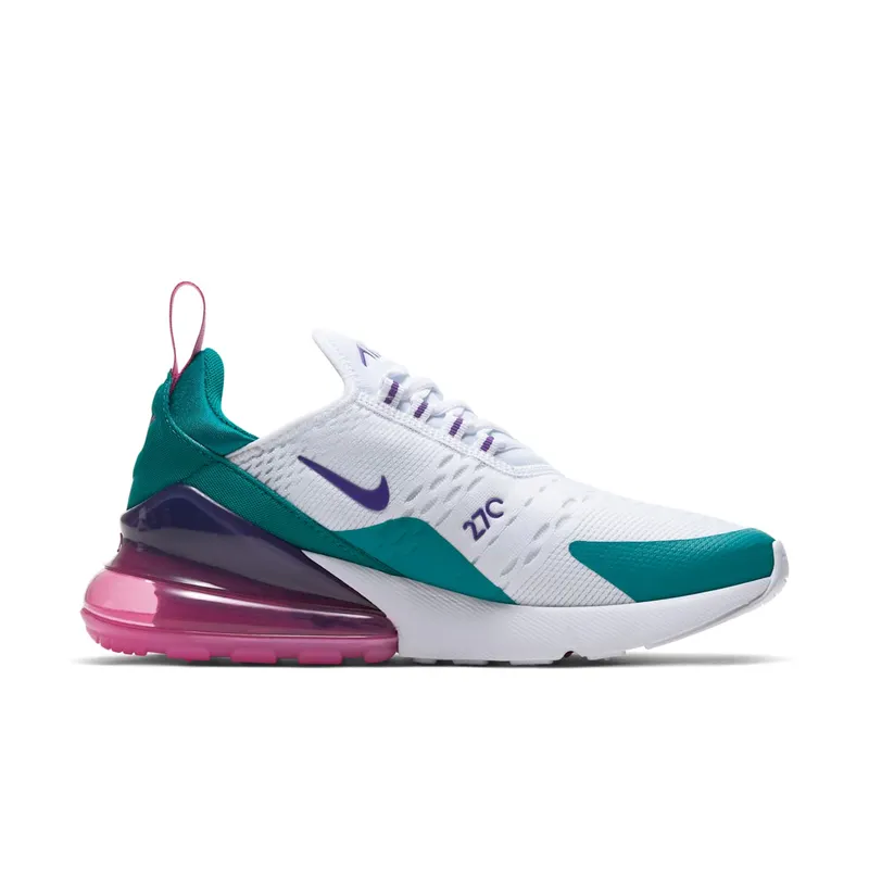 Nike Air Max 270 Bright Spruce Purple (W) White/Voltage Purple/Bright Spruce (CW7061-100)