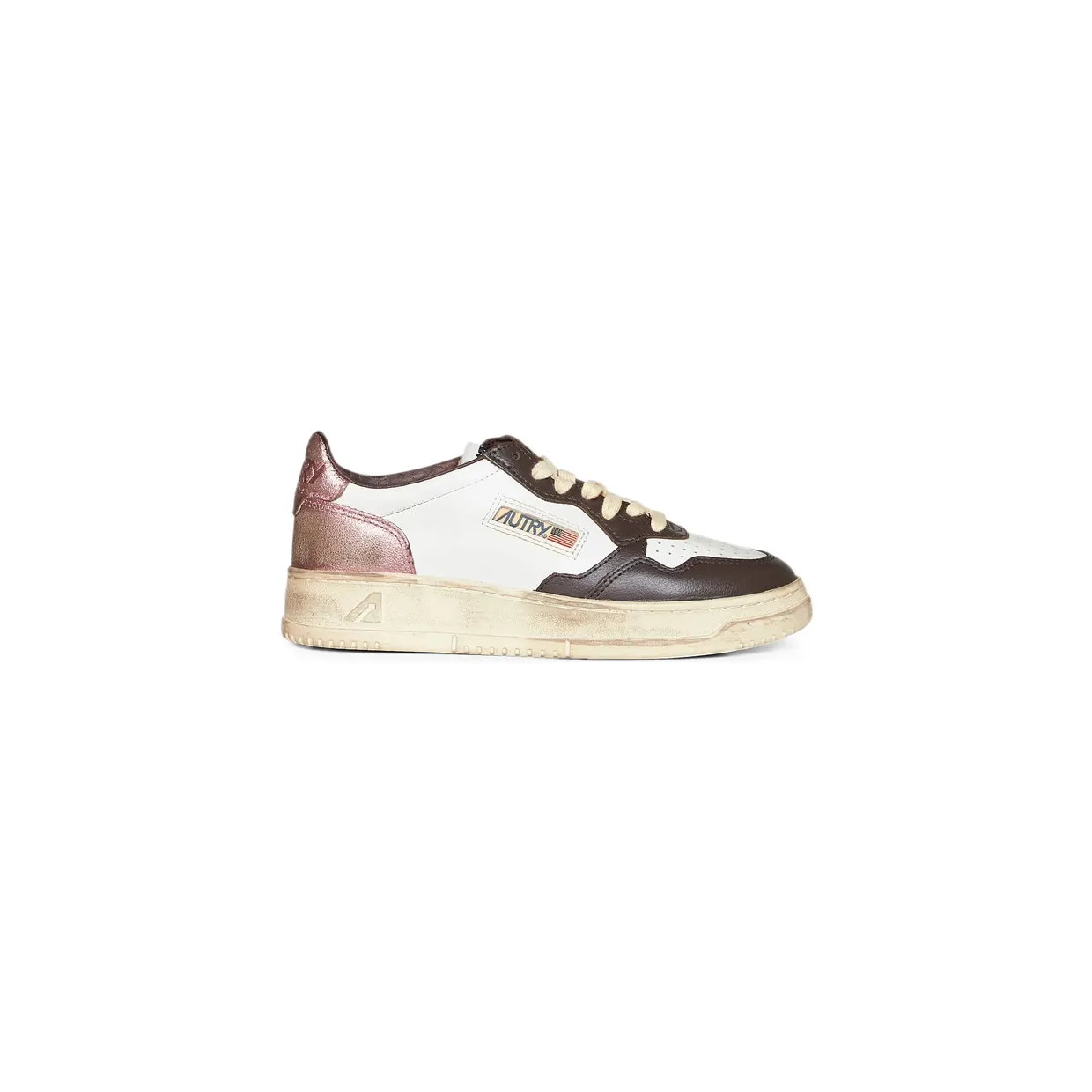 Autry Perforated-toe Metallic-insert “White/Brown” (AVLW SV62)