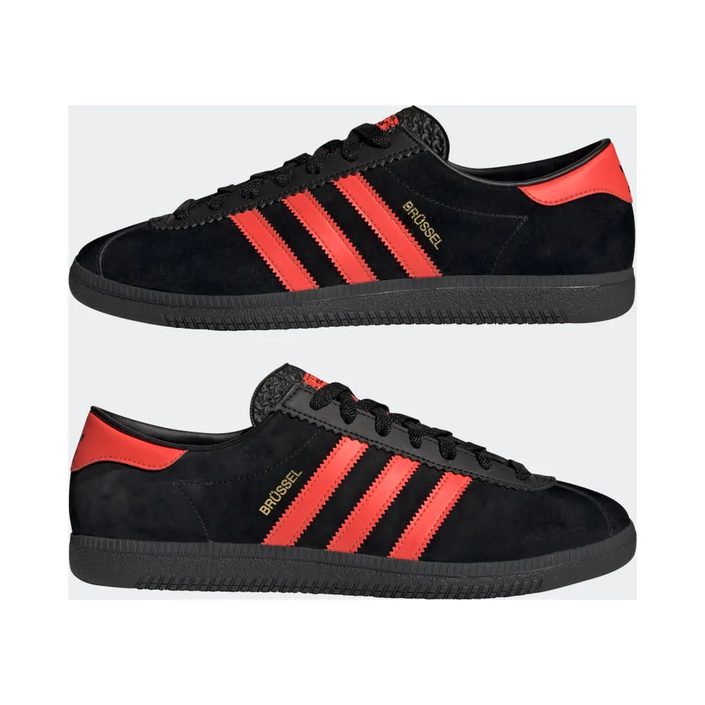 Adidas Brussels Core Black / Bright Red / Gold Metallic (GZ2044)