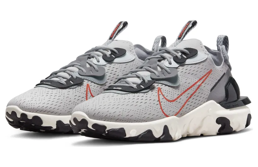 Nike React Visionen voor heren Grijs – “Grey Fog / Sail / Light Smoke Grey / Team Orange” (DR8611-001)