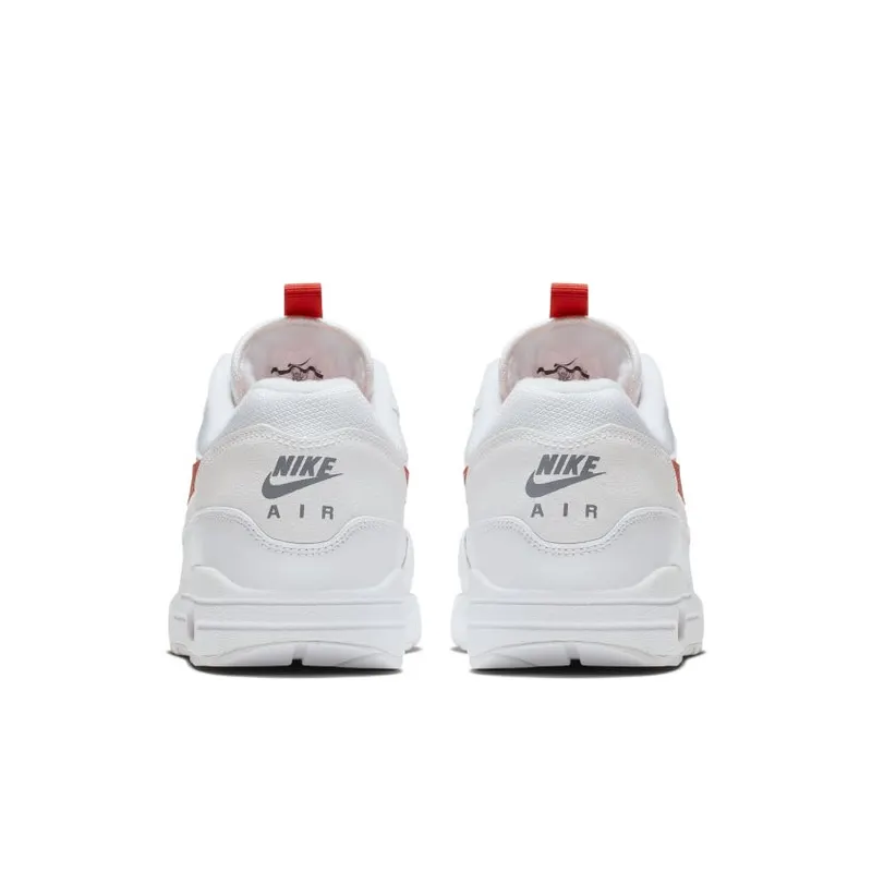 Nike Air Max 1 Tongue Tab White Team Orange White/Team Orange (CD1530-100)