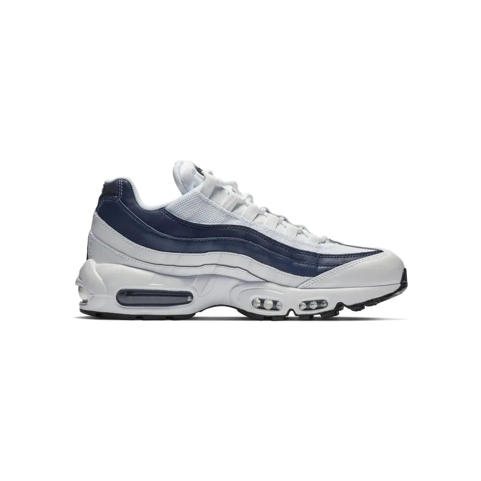 Nike Air Max 95 Essential White White Midnight Navy Monsoon Blue White (749766-114)