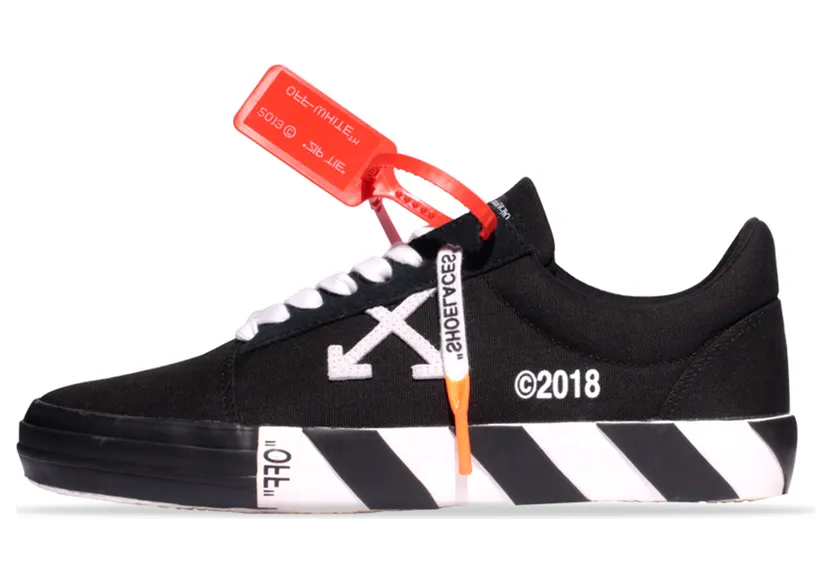 Off-White Vulc Low Top Sneakers Black Striped (182607M237002)