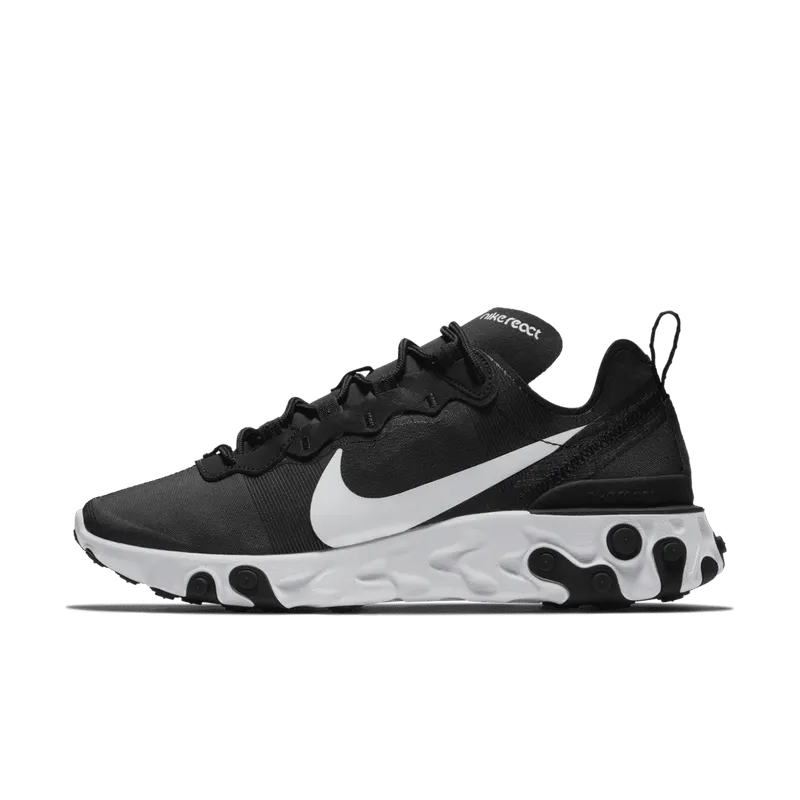 Nike React Element 55 Black White (W) Black/White (BQ2728-003)