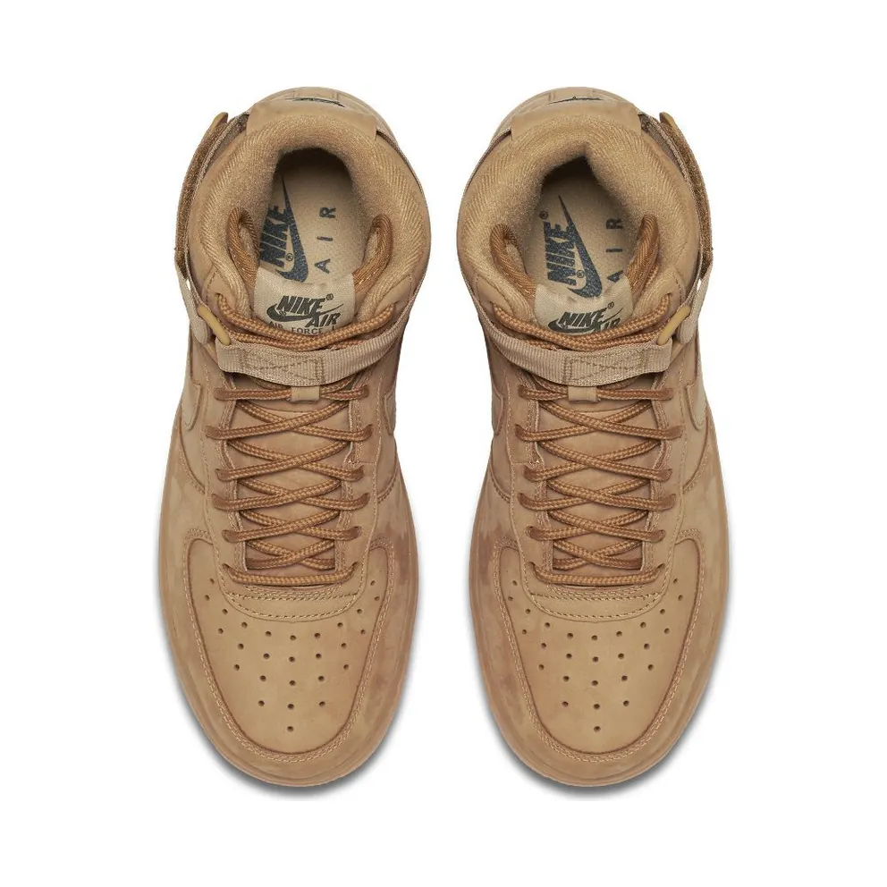 Nike Air Force 1 High Wheat 2016 (W) Flax/Flax-Outdoor Green (654440-200)