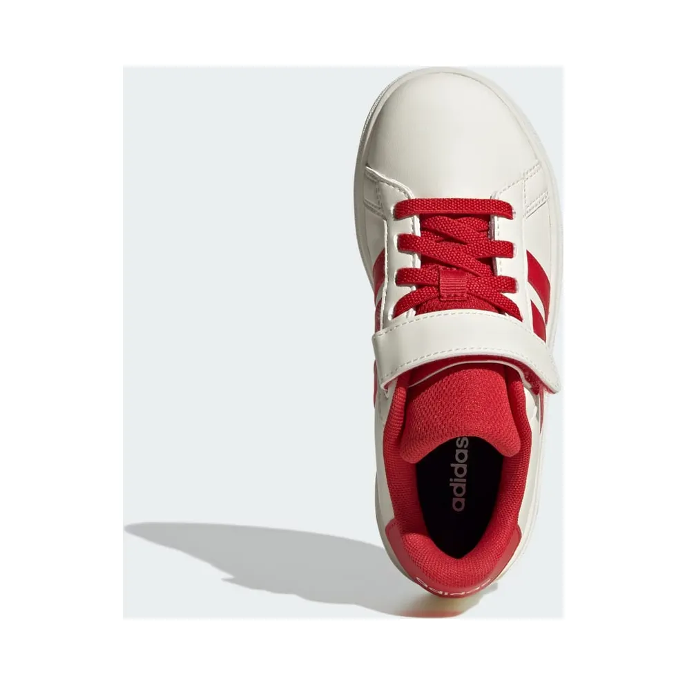 Adidas Grand Court 2.0 Kids Off White / Collegiate Red / Core Black (JQ8003)