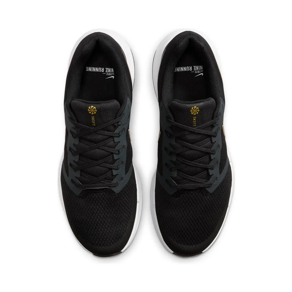 Nike Run Swift 3 Black Anthracite White Metallic Gold (DR2695-010)