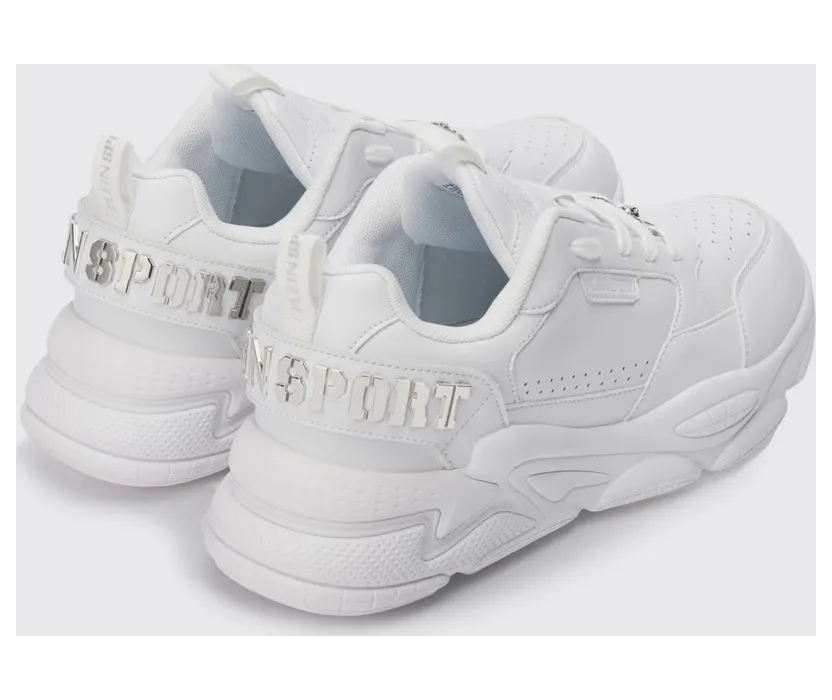 Plein Sport Ghost X Leather Sneakers White (FAESUSC0855SLE004N01) (2)