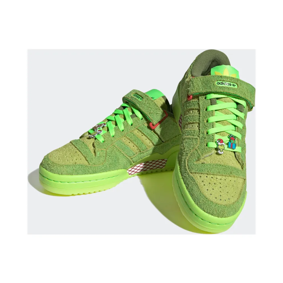 adidas Forum Low The Grinch Solar Slime / Solar Green / Red (ID4315)