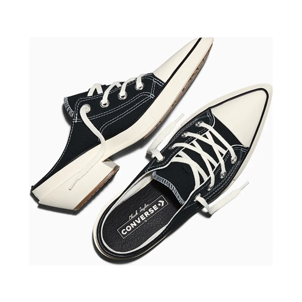 Converse Chuck 70 Low De Luxe Pointed Mule Heel Platform Black Egret (Women’s) (A16060C)