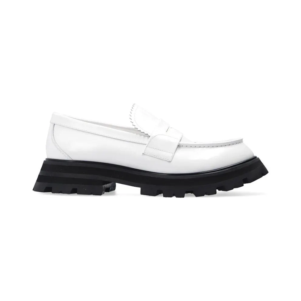 Alexander McQueen Wander Loafer White Black (666328WHZ809358)