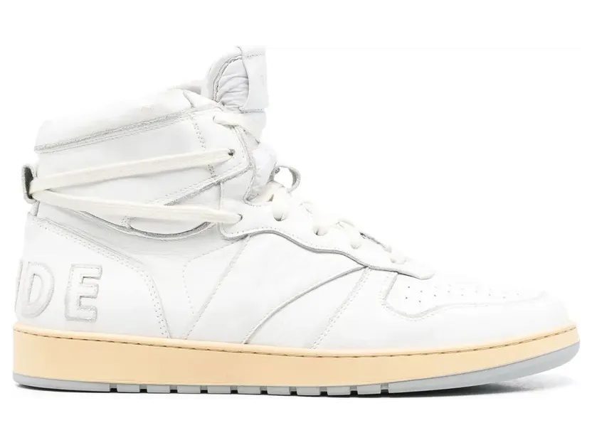Rhude High-Top-Sneakers -Patch “White” (RHPS23FO09489444)