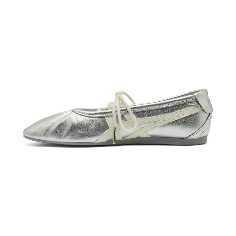 Onitsuka Tiger Womens Gymnarina “Silver Cream” (1182A754-020)