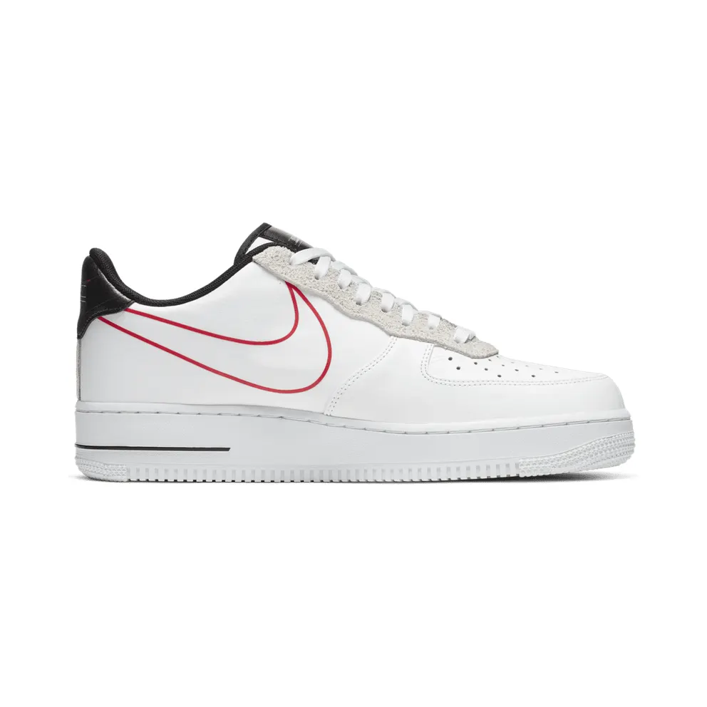 Nike Air Force 1 Low Script Swoosh Pack White/Black-University Red (CK9257-100)